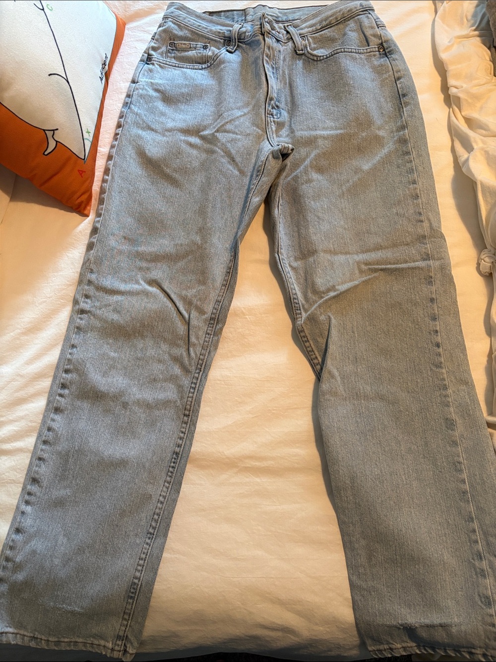Riders Light Blue Straight-Leg Jeans